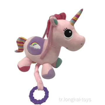 Peluş Unicorn Müzikal Oyuncak Pembe